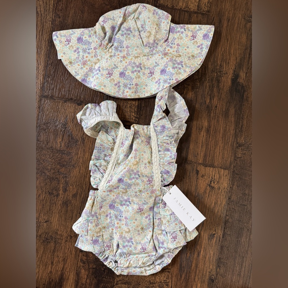 Jamie Kay Pastel Floral Baby Outfit